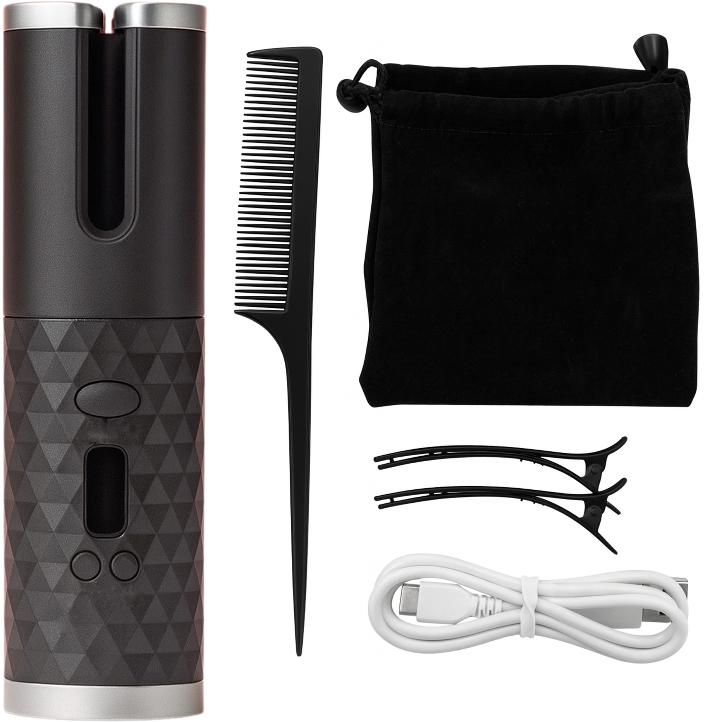 Cordless Hair Curler LCD Auto Rotating Waver Curling Iron | Cordless Hair Curler LCD Auto Rotating Curling Iron by Velora